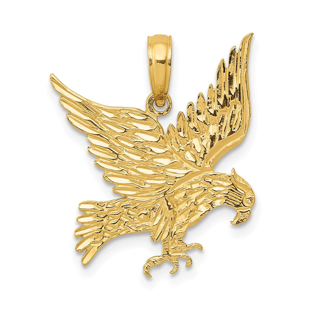 10k Eagle Pendant Yellow Gold