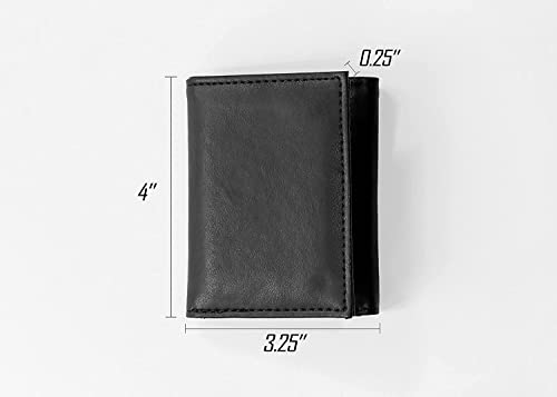 Football Rico Industries Cleveland Browns Black Laser Engraved Trifold Laser Engraved Tri-Fold Wallet - Men's Accessory