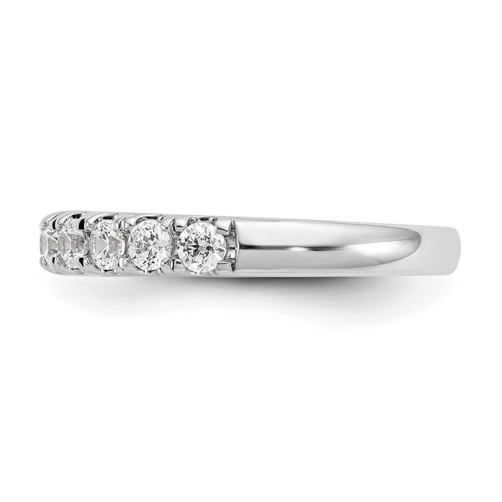 14k Two-tone 1/2 carat Lab Grown Diamond VS/SI+ G+ Complete Three Stone Engagement Ring