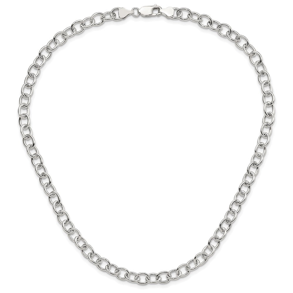 Sterling Silver Cable 6.75mm Necklace 18 Inches