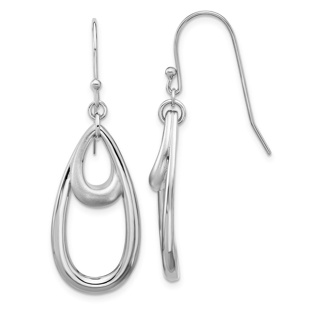 Sterling Silver Satin Drop Earrings