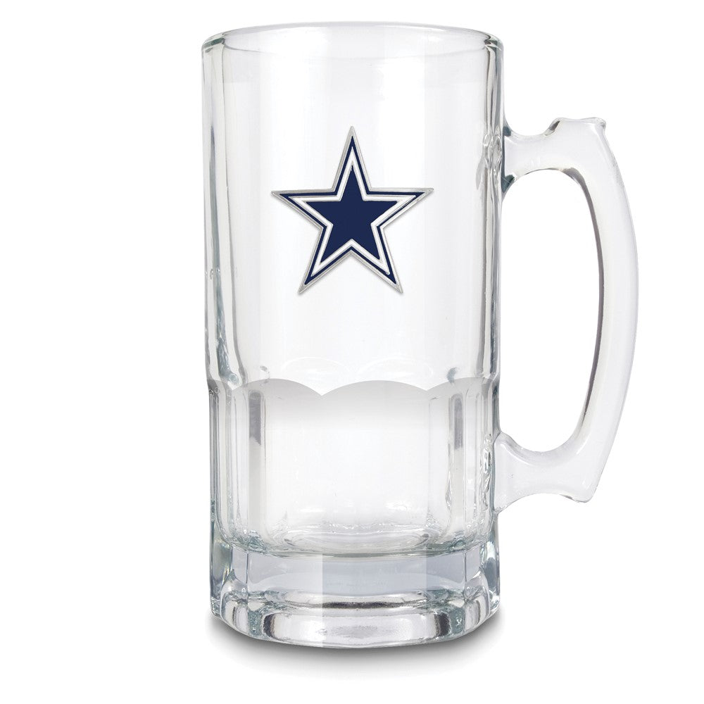 NFL Dallas Cowboys Glass 32 ounce Macho Mug with Emblem