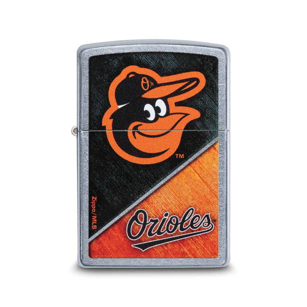 Zippo Street Chrome Baltimore Orioles Color Image MLB Lighter