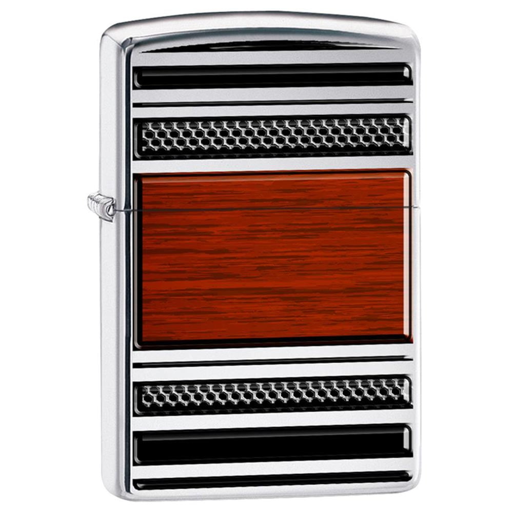 Zippo HP Chrome Pipe Wood Lighter