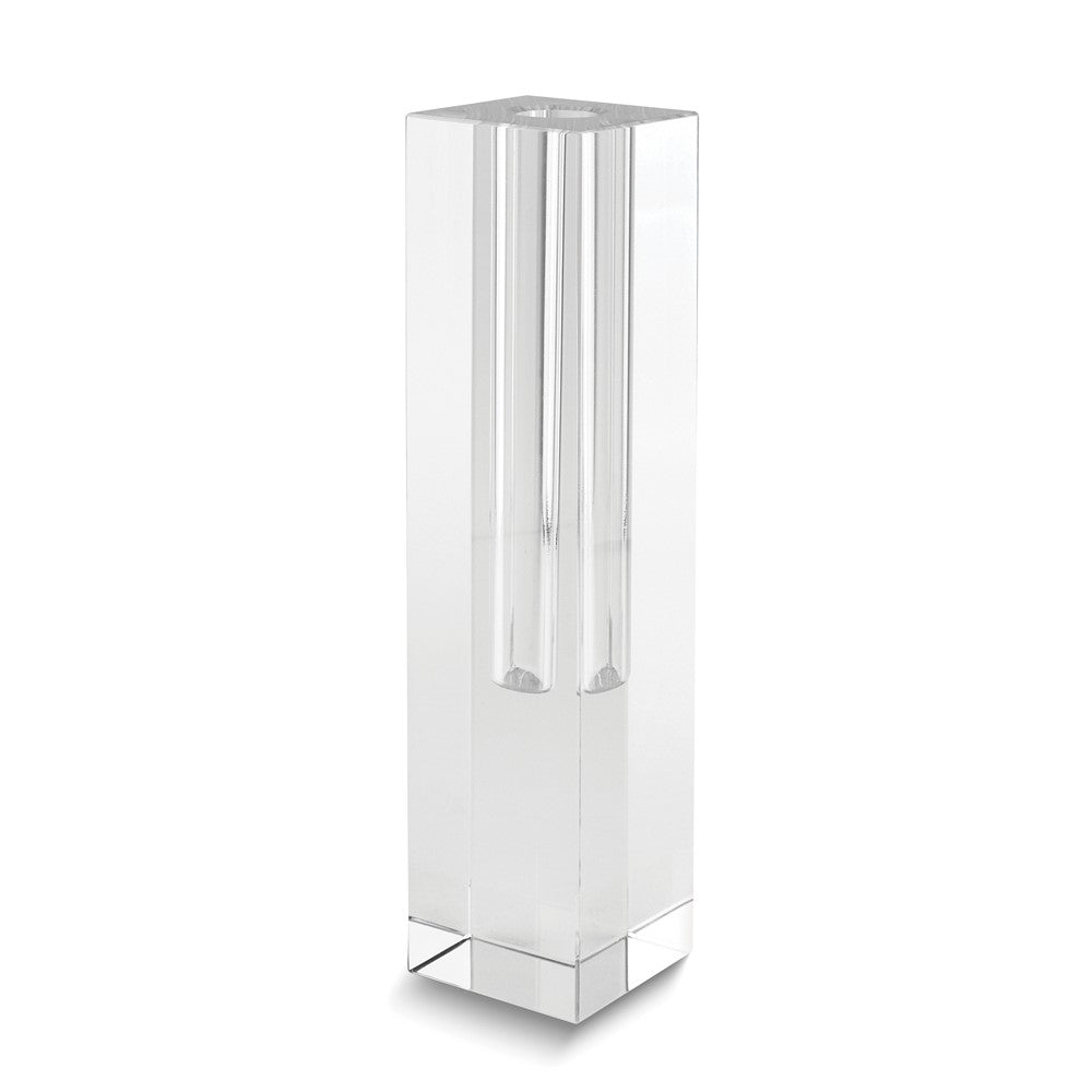 Crystal Glass Square Bud Vase