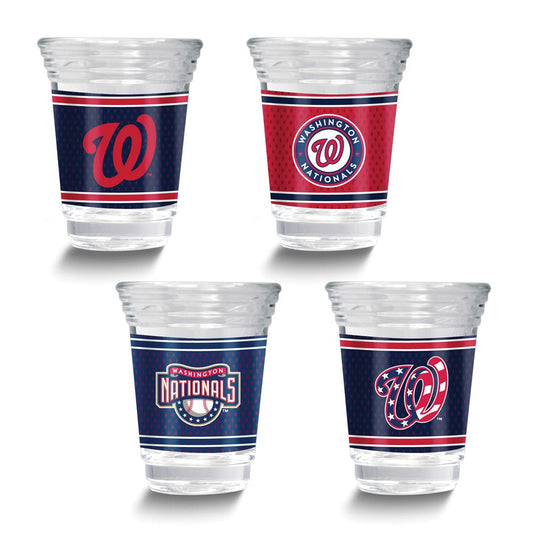 MLB Washington Nationals 4-piece 2 oz. Shot Glass Set