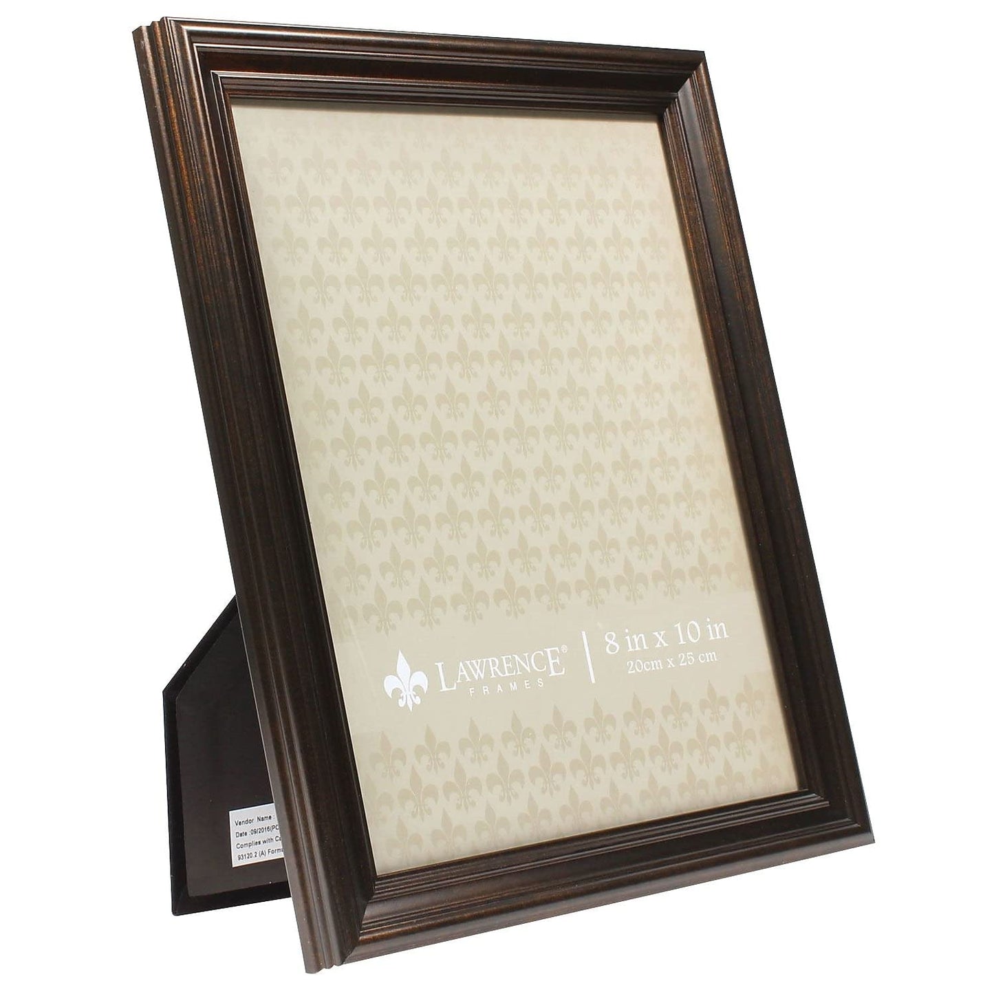 Lawrence Frames 8x10 Classic Detailed Oil Rubbed Bronze Picture Frame 535580