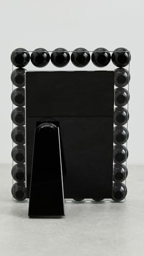 Black Crystal Glass Bubble 5x7 Photo Frame