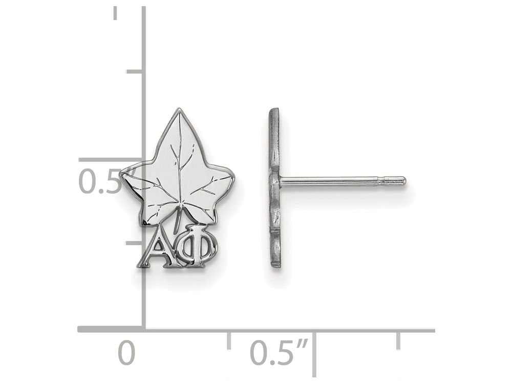 Sterling Silver Official Licensed Greek Sororities Alpha Phi (??) XS Post Earrings
