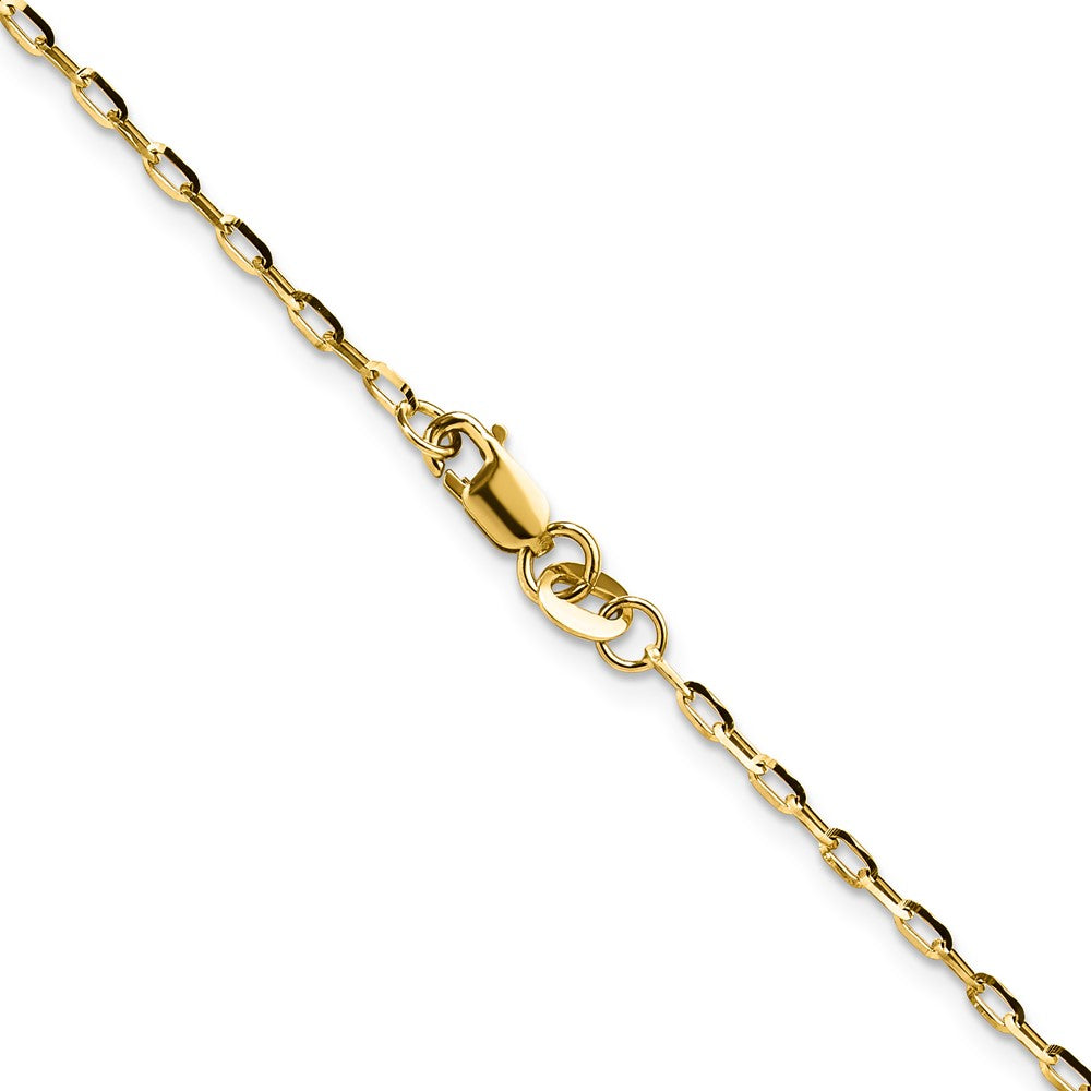 14K 1.75mm D/C Open Long Link Cable Chain