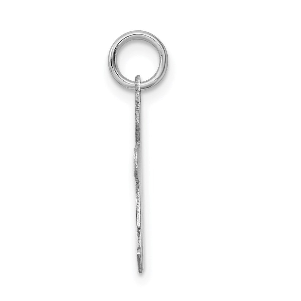 Sterling Silver Rhodium-plated Kid Charm