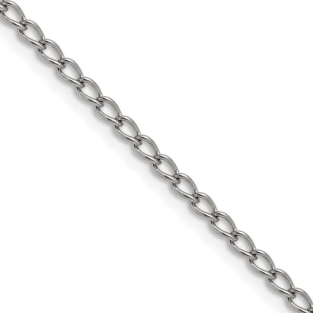 Stainless Steel Polished 3mm 22in Curb Chain