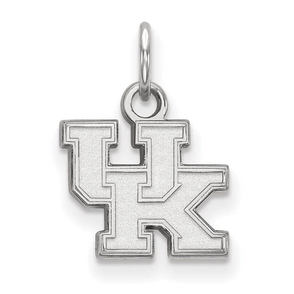 14k White Gold LogoArt University of Kentucky U-K Extra Small Pendant Q4W001UK