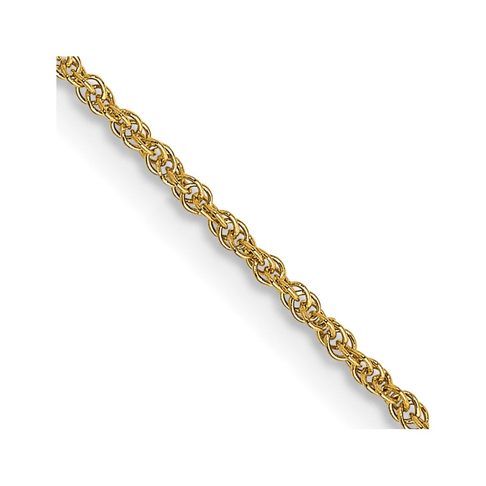 14K 26 inch 1.1mm Baby Rope with Spring Ring Clasp Chain