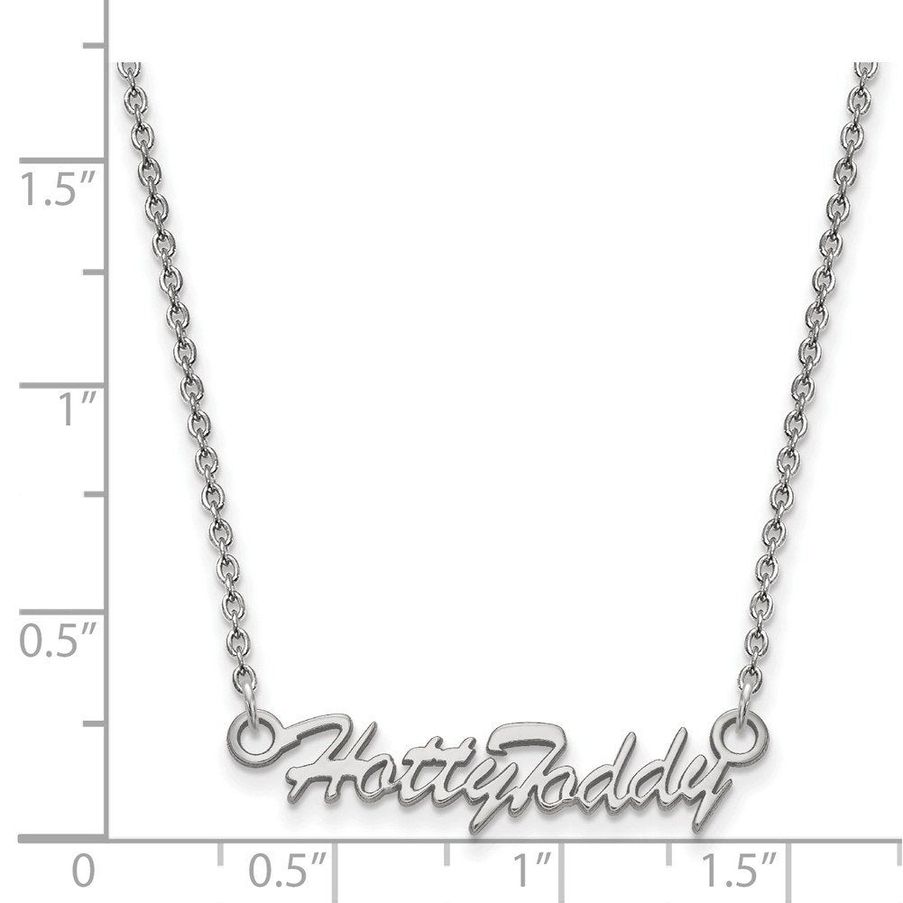 Women's Ole Miss Rebels Silver Script Logo Necklace