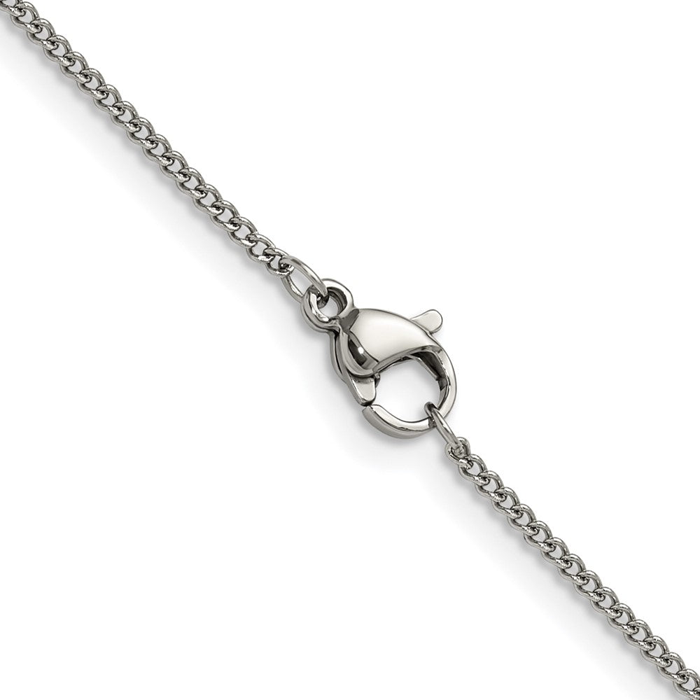 Chisel Stainless Steel Polished 1.5mm 18 inch Curb Chain