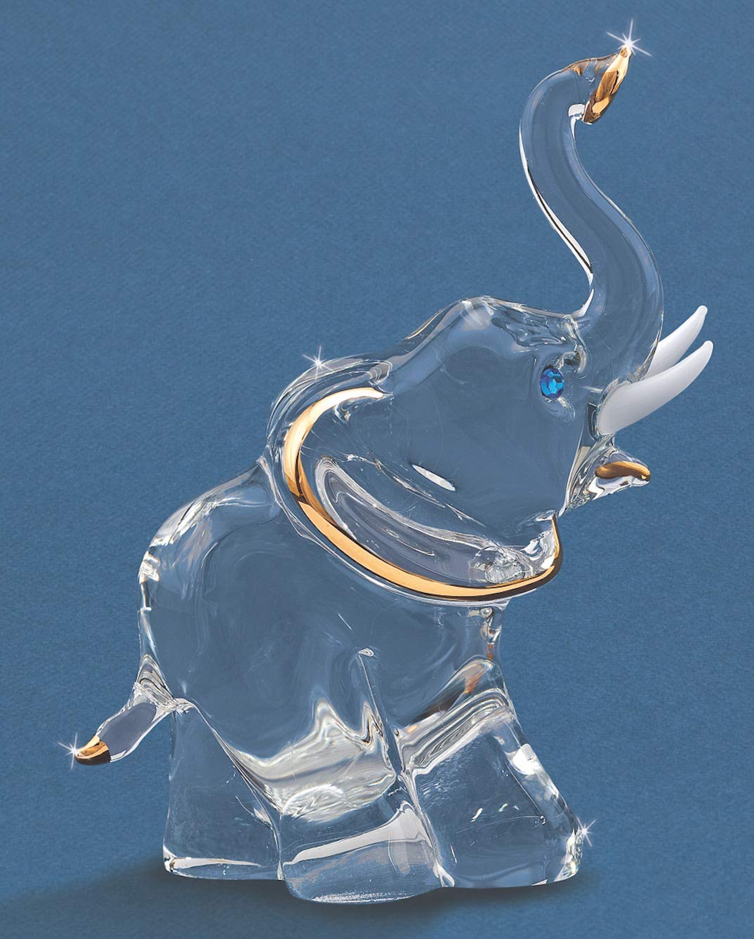 Elephant Glass Figurine