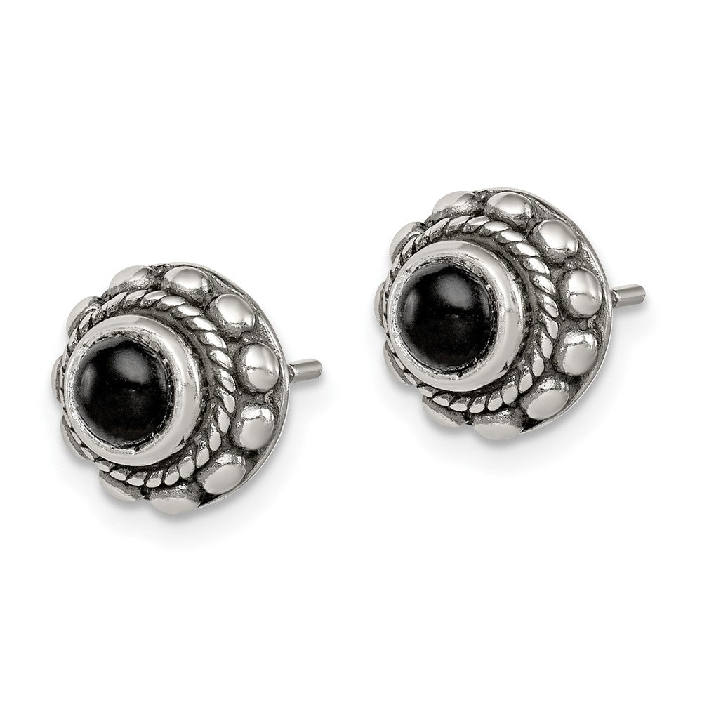 Sterling Shimmer Sterling Silver Rhodium-plated 126 Stone 2.25mm CZ In and Out Round Hinged Hoop Earrings