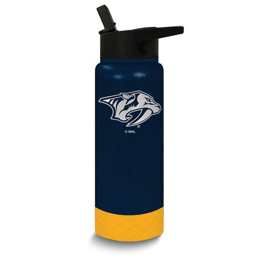 NHL Nashville Predators Stainless Steel Silicone Grip 24 oz. Water Bottle