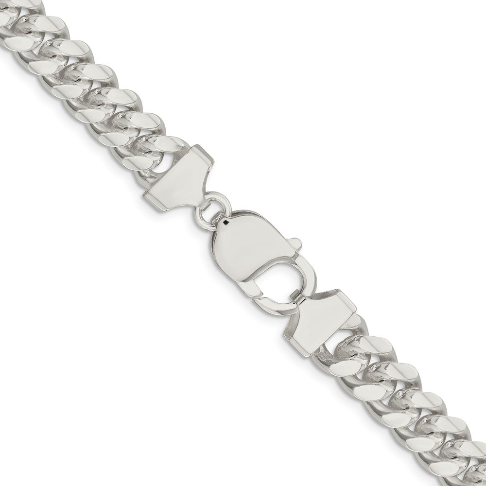 Sterling Silver 9.3mm Curb Chain 24 Inches