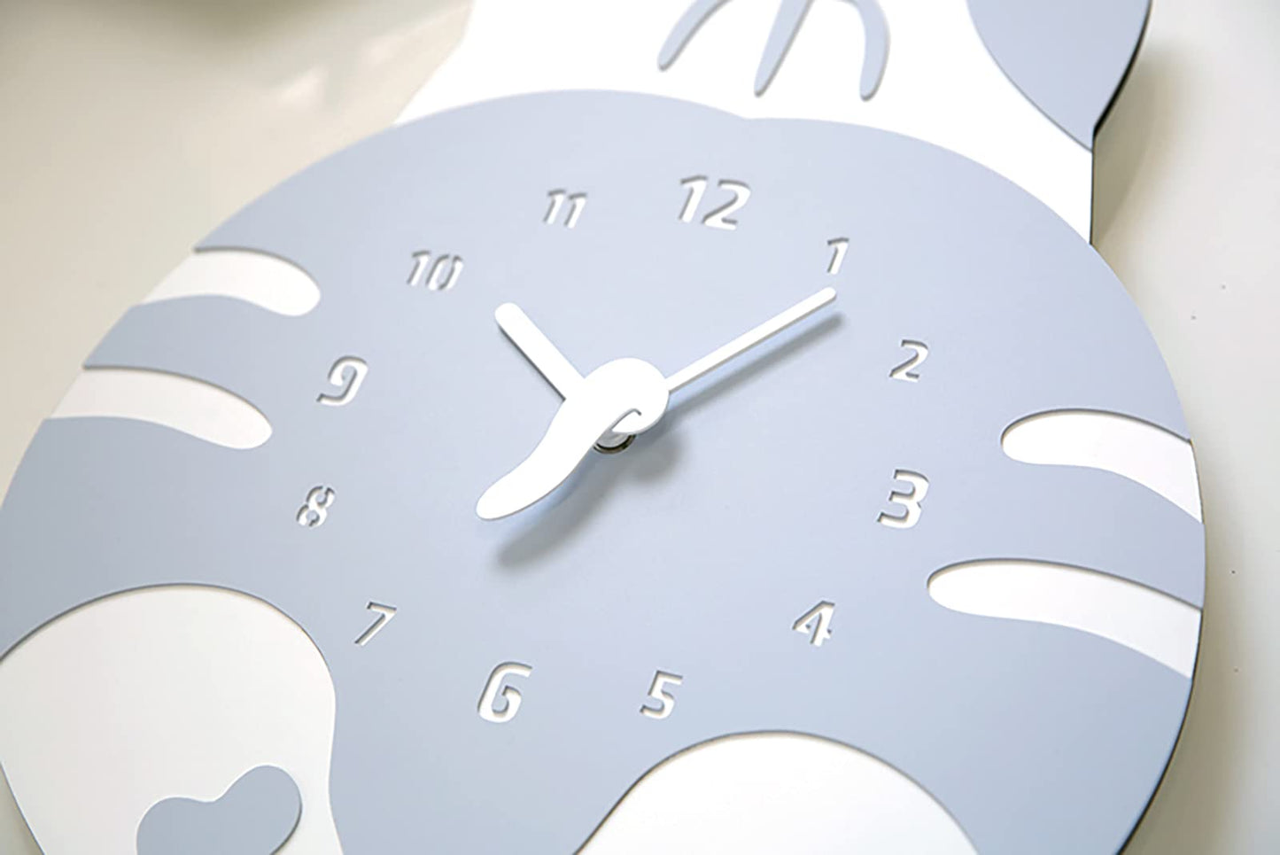 Modern Minimalist Silent Wall Clock Funny Animal Collection (Cat Butt)