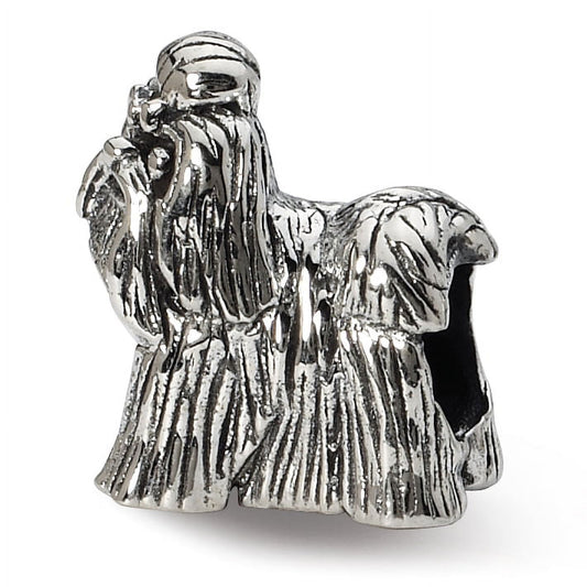 Sterling Silver Reflections Shih Tzu Bead