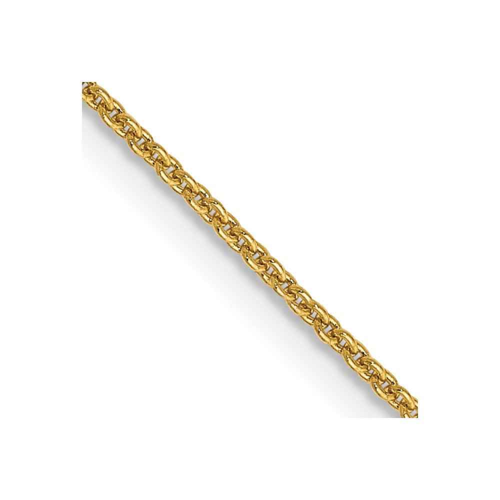 14K 24 inch .9mm Cable with Lobster Clasp Chain