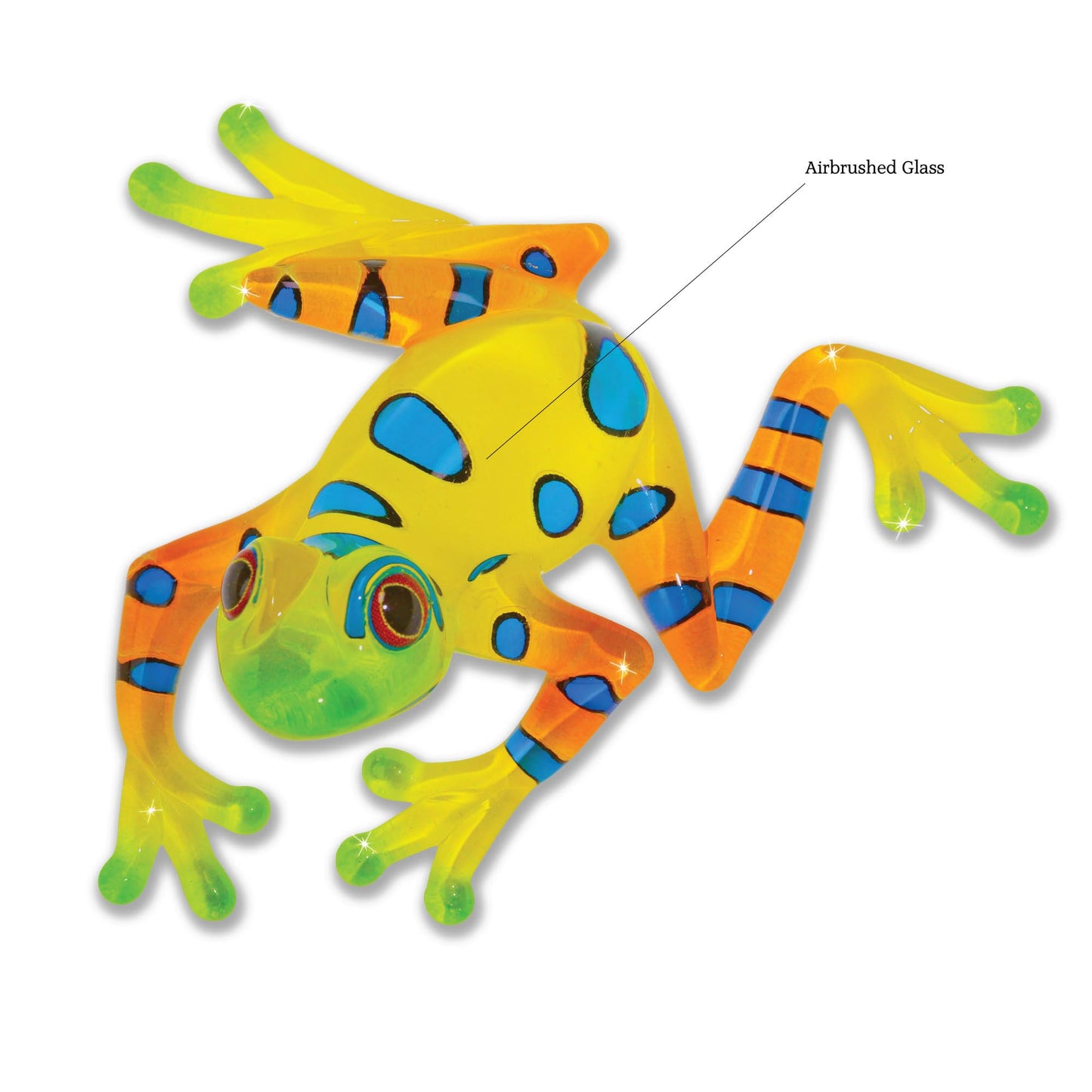 Rain Forest Frog Glass Figurine