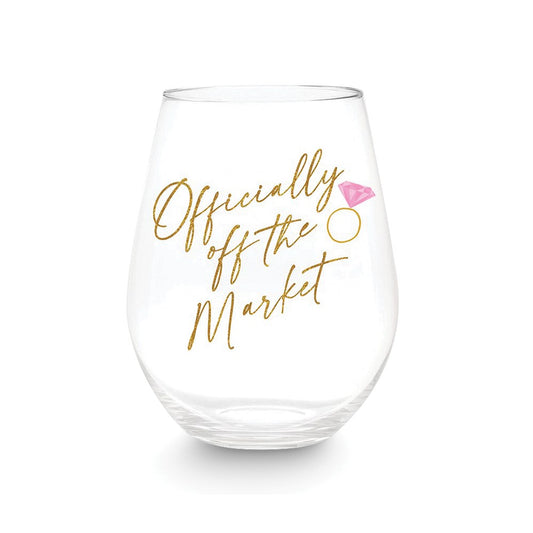 Officially Off The Market 30oz Jumbo Stemless Wine Glass