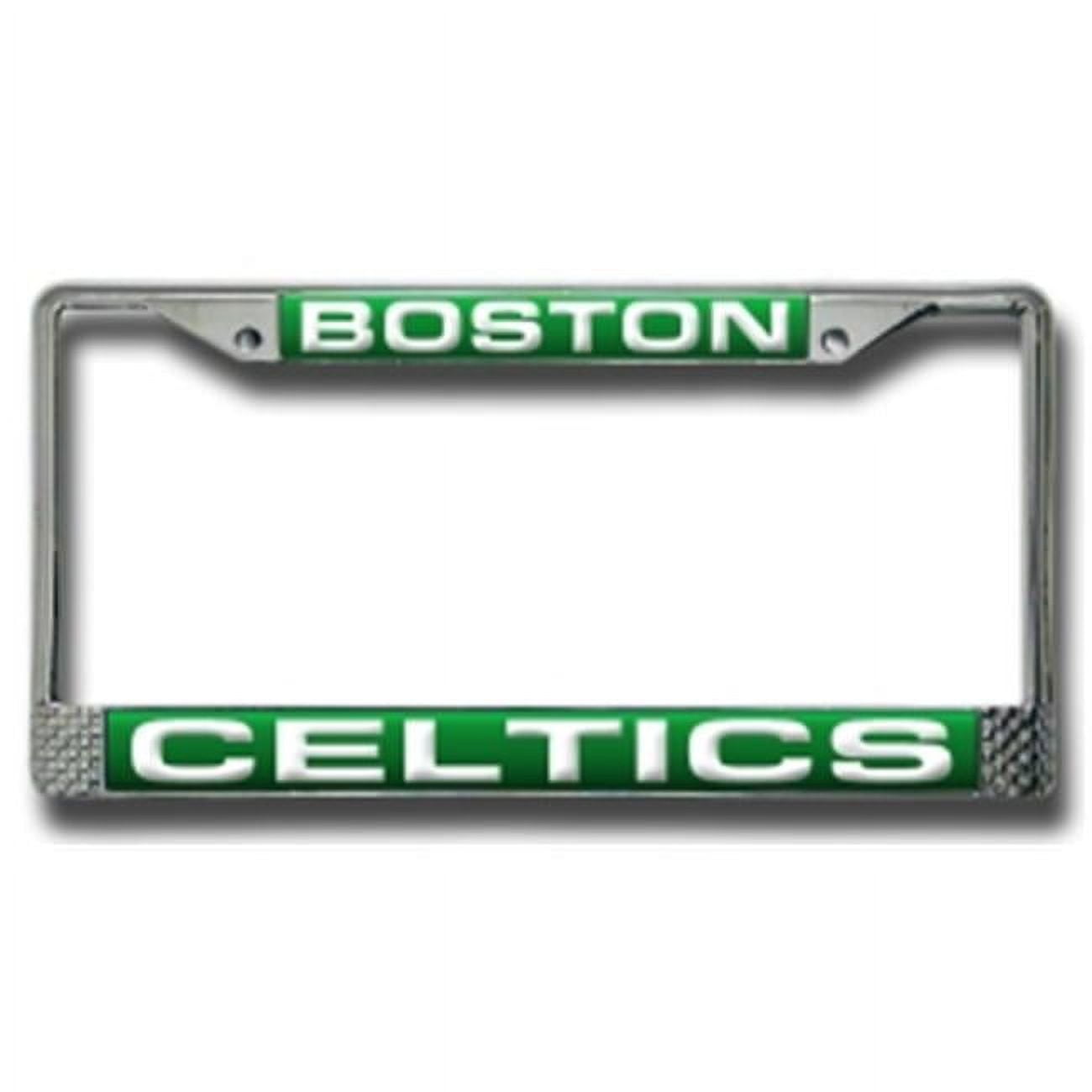 Boston Basketball Celtic's Chrome Metal Laser Cut License Plate Frame