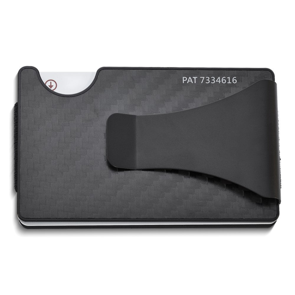 Storus Smart RFID Blocking Carbon Fiber Wallet with Money Clip