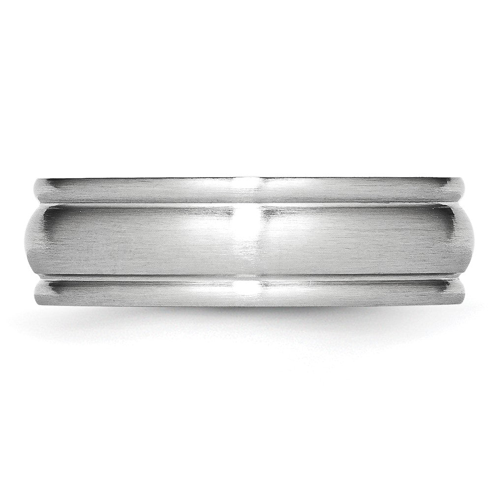 Cobalt Satin 7mm Rounded Edge Band Size - 7