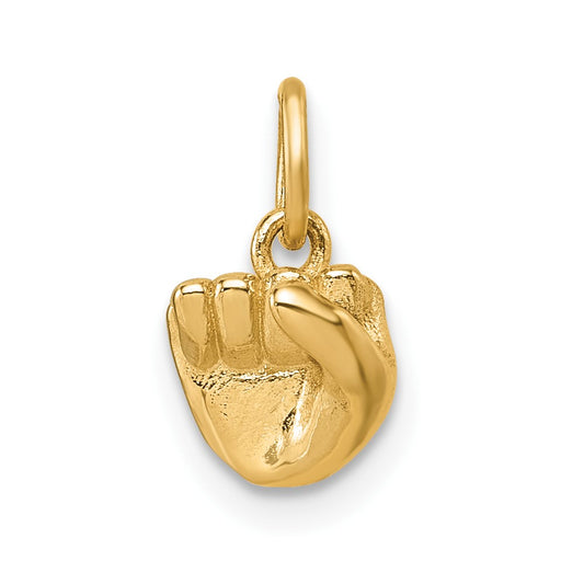 14K American Sign Language Alphabet Fingerspelling Sign S Pendant