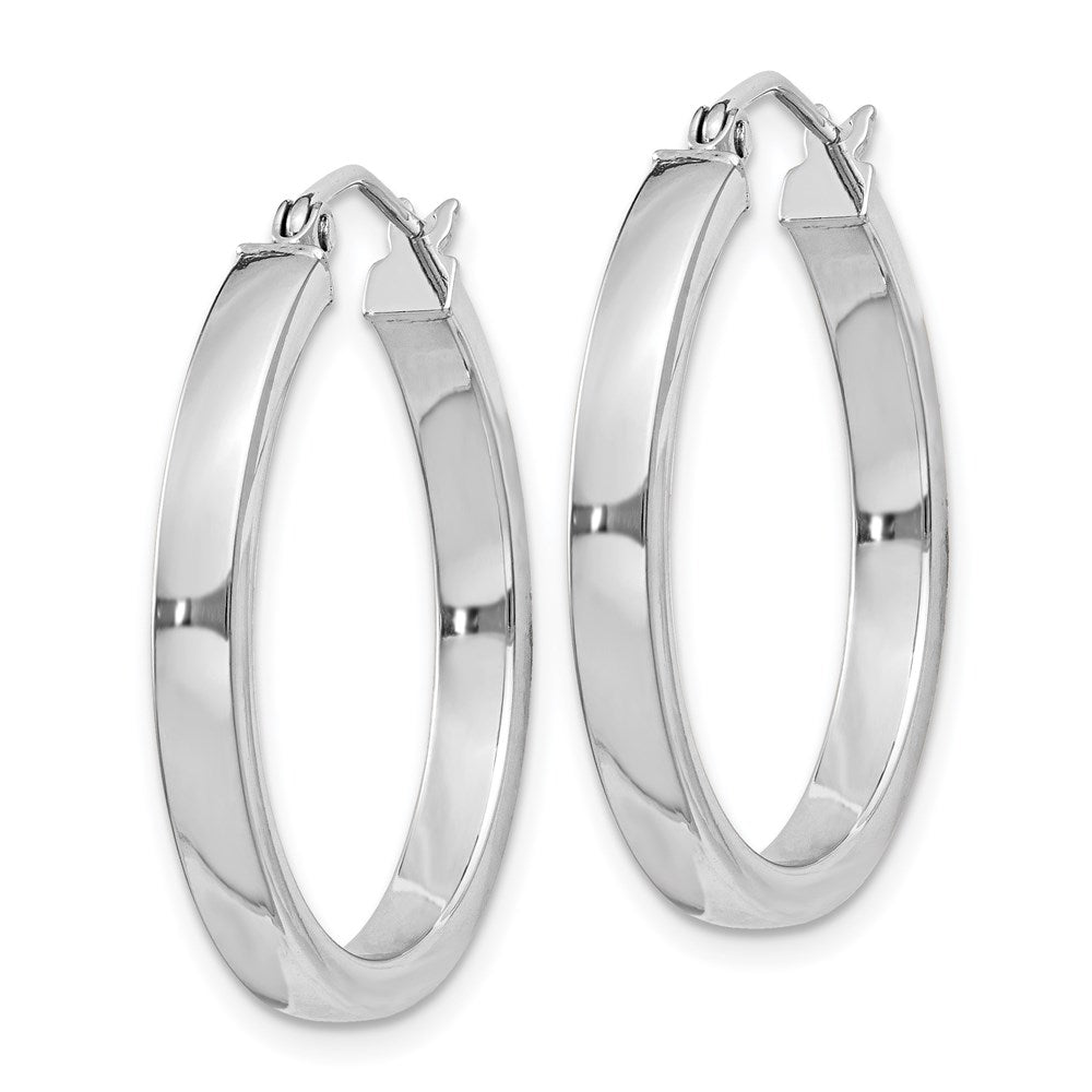 Sterling Silver Rhodium-plated CZ Threader Earrings