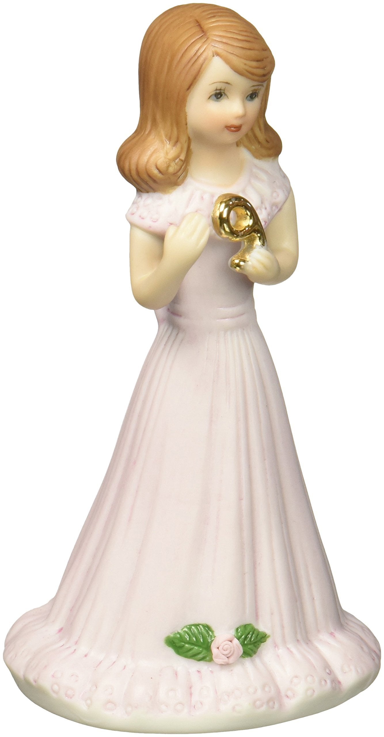 Enesco Growing Up Girls Brunette Age 9 Figurine, 5-Inch