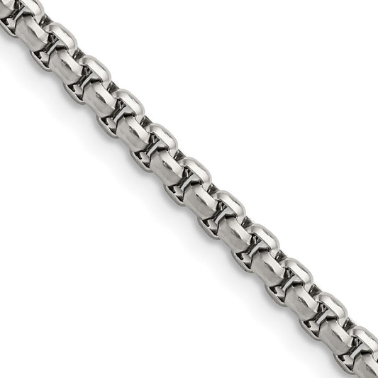 Stainless Steel Polished 3.8mm Fancy Link 19.75in Chain