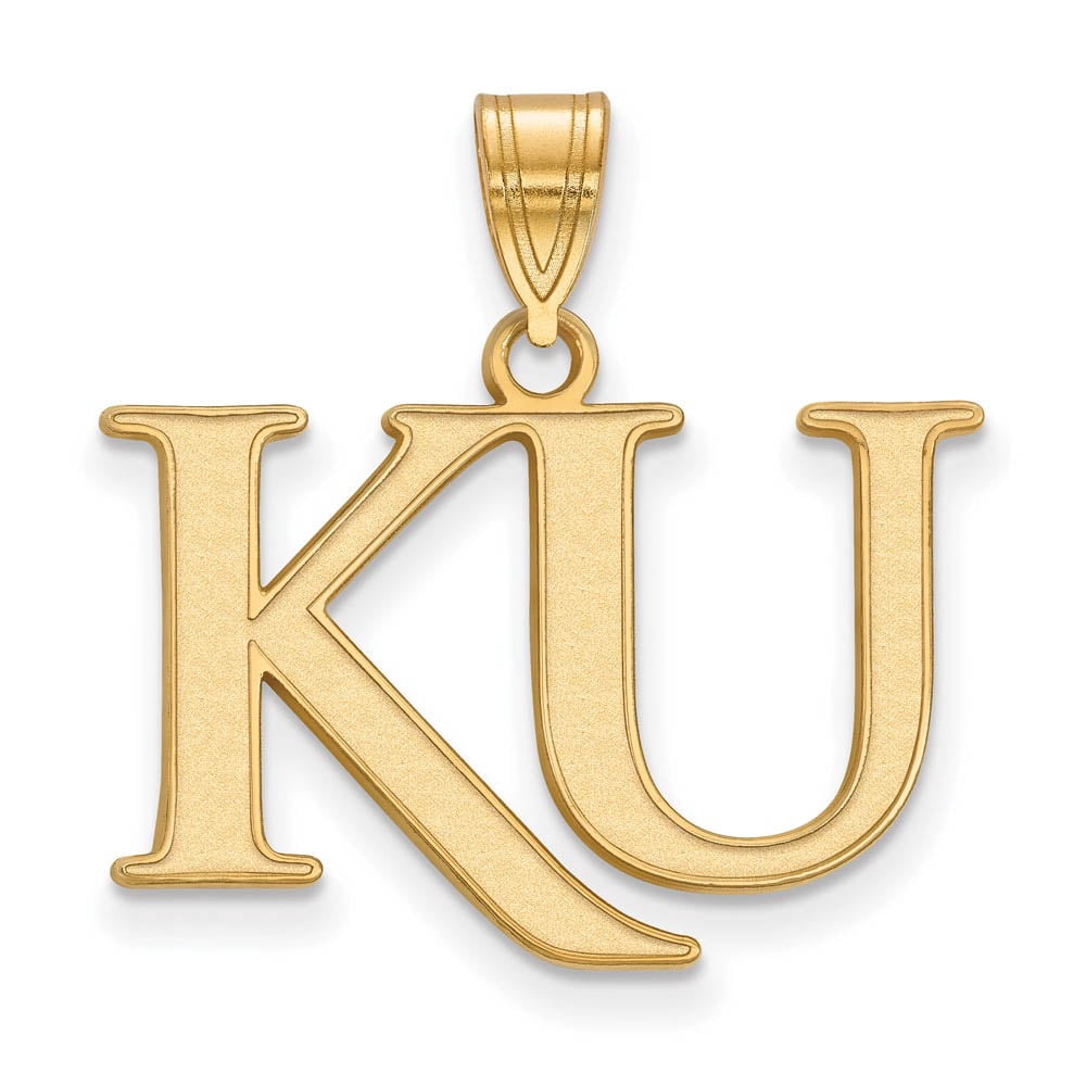 10k Gold LogoArt University of Kansas K-U Medium Pendant Q1Y052UKS
