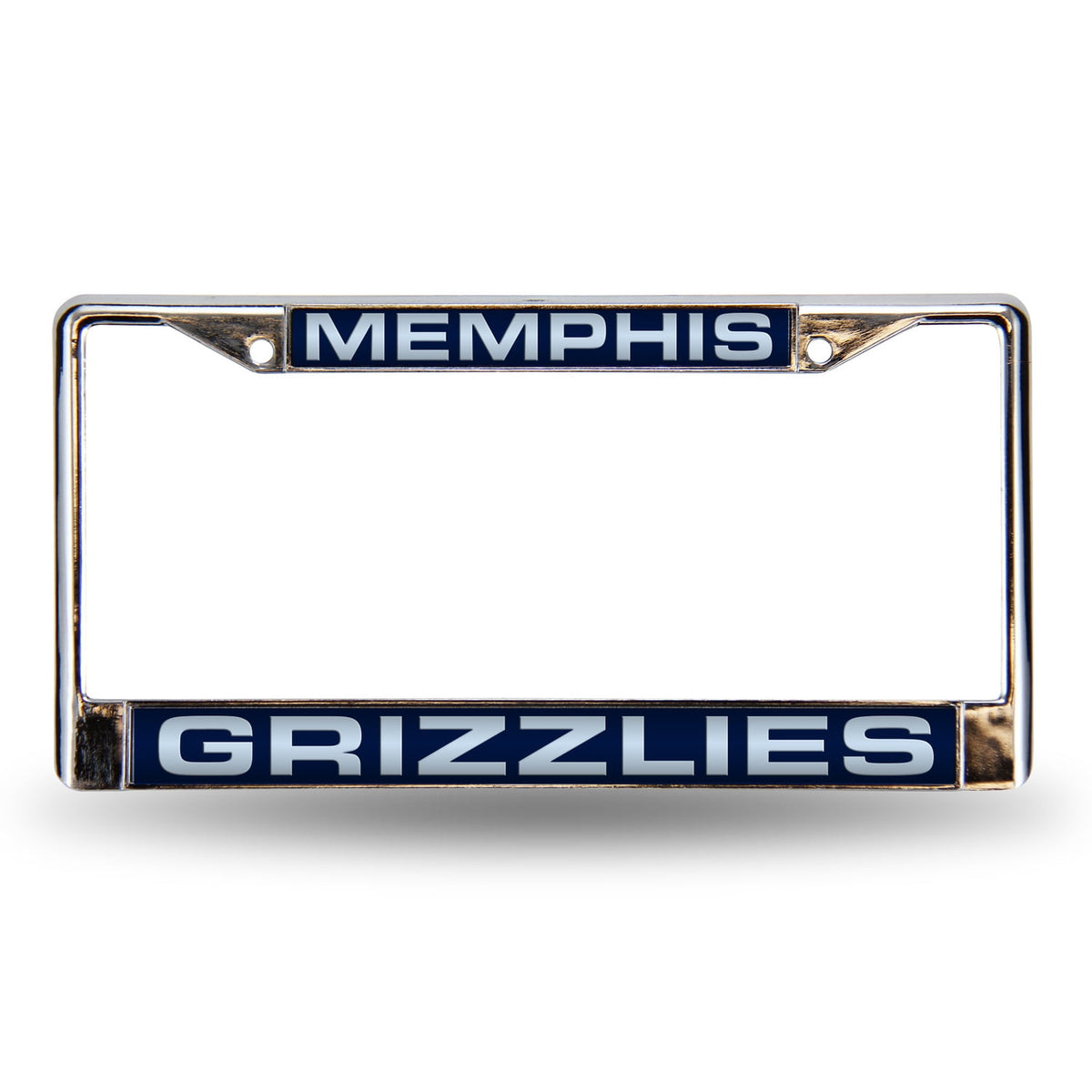 NBA Memphis Grizzlies Blue Laser Chrome Acrylic License Plate Frame QGC7054
