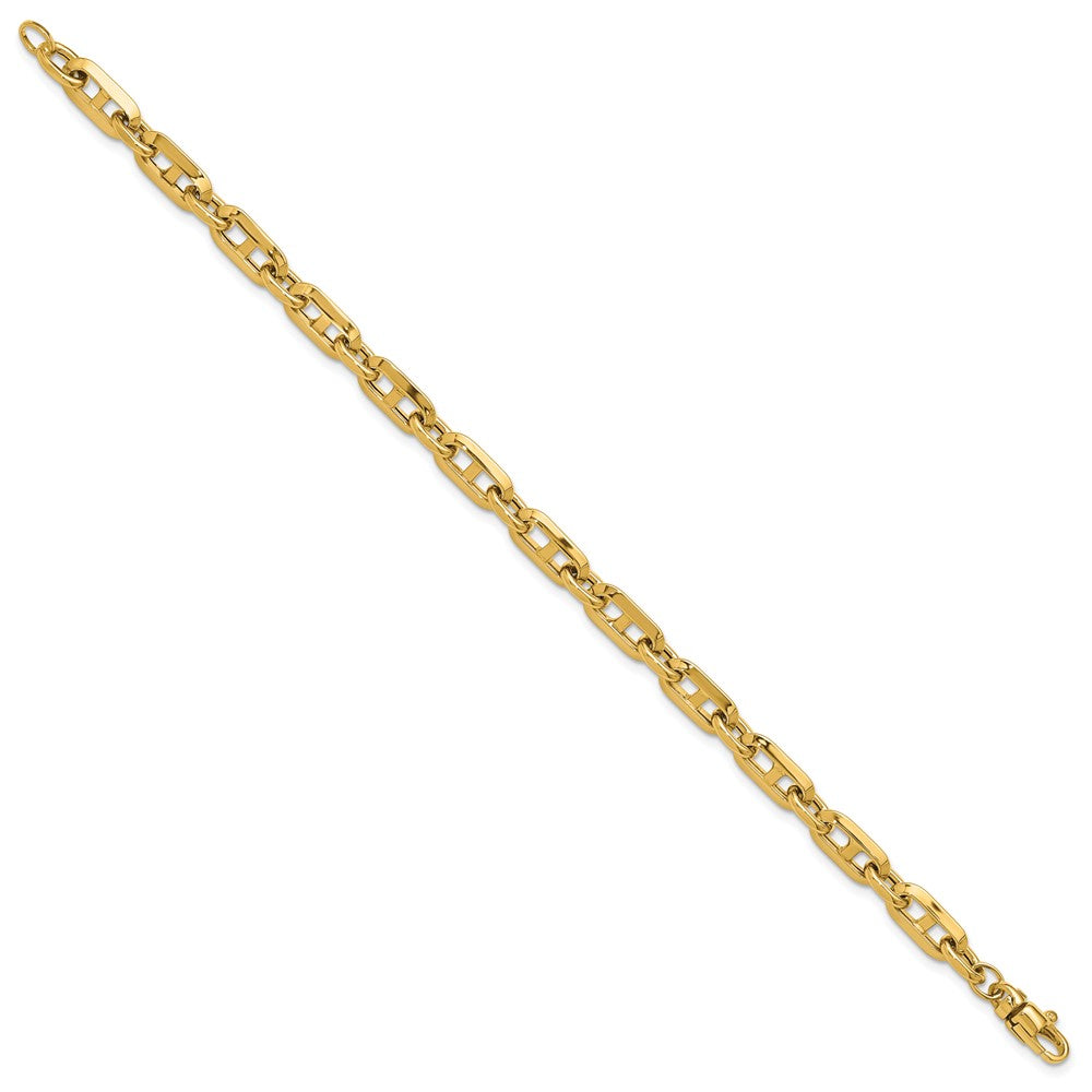 14K Polished Fancy Link Bracelet 7.5  inches