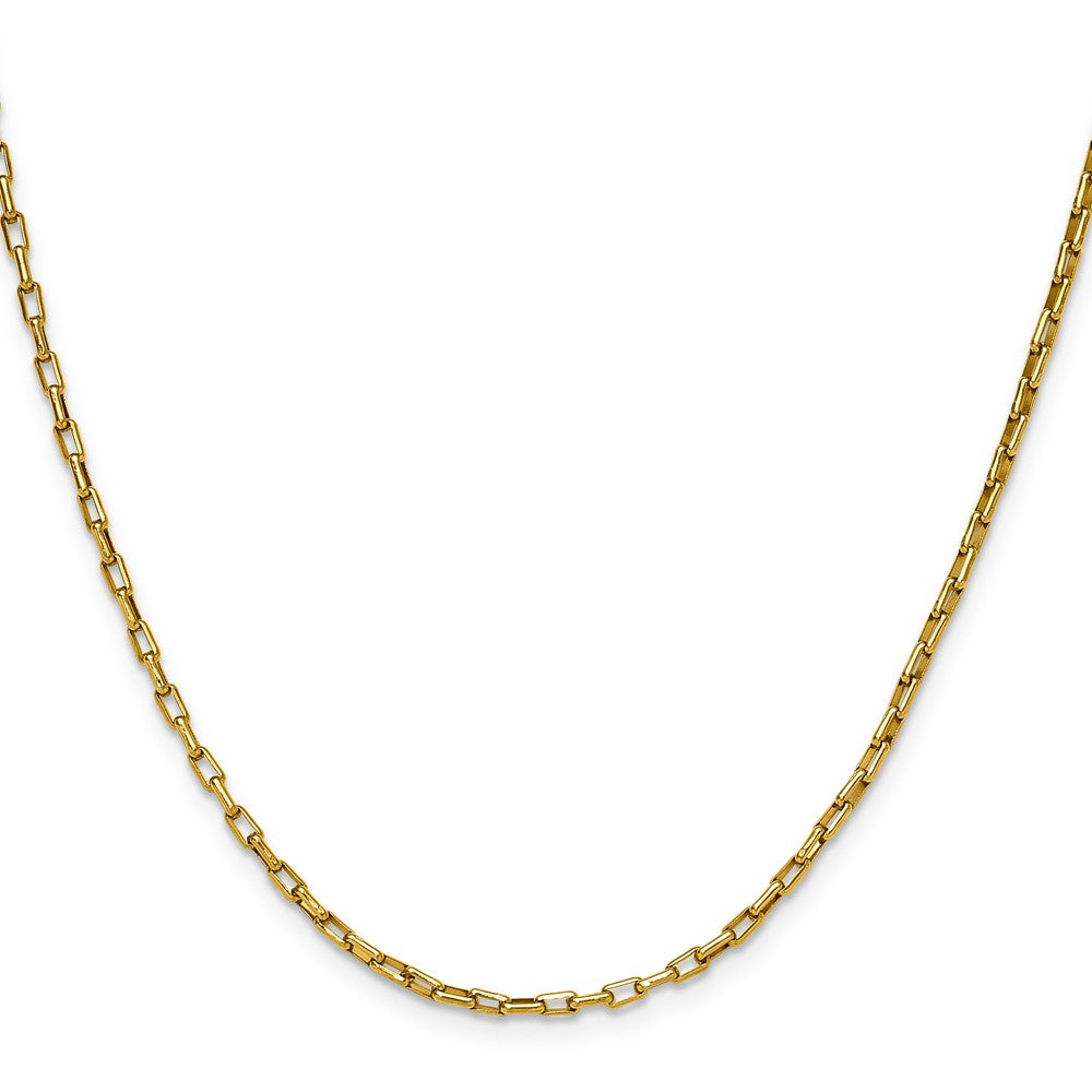 Chisel Stainless Steel Polished Yellow IP-plated 2.2mm 20 inch Fancy Box/Paperclip Link Chain