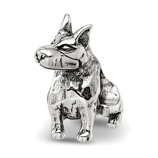 Sterling Silver Reflections Doberman Pinscher Bead