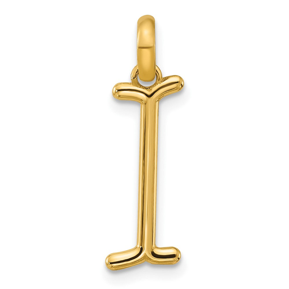 14k Yellow Gold Fancy Letter I