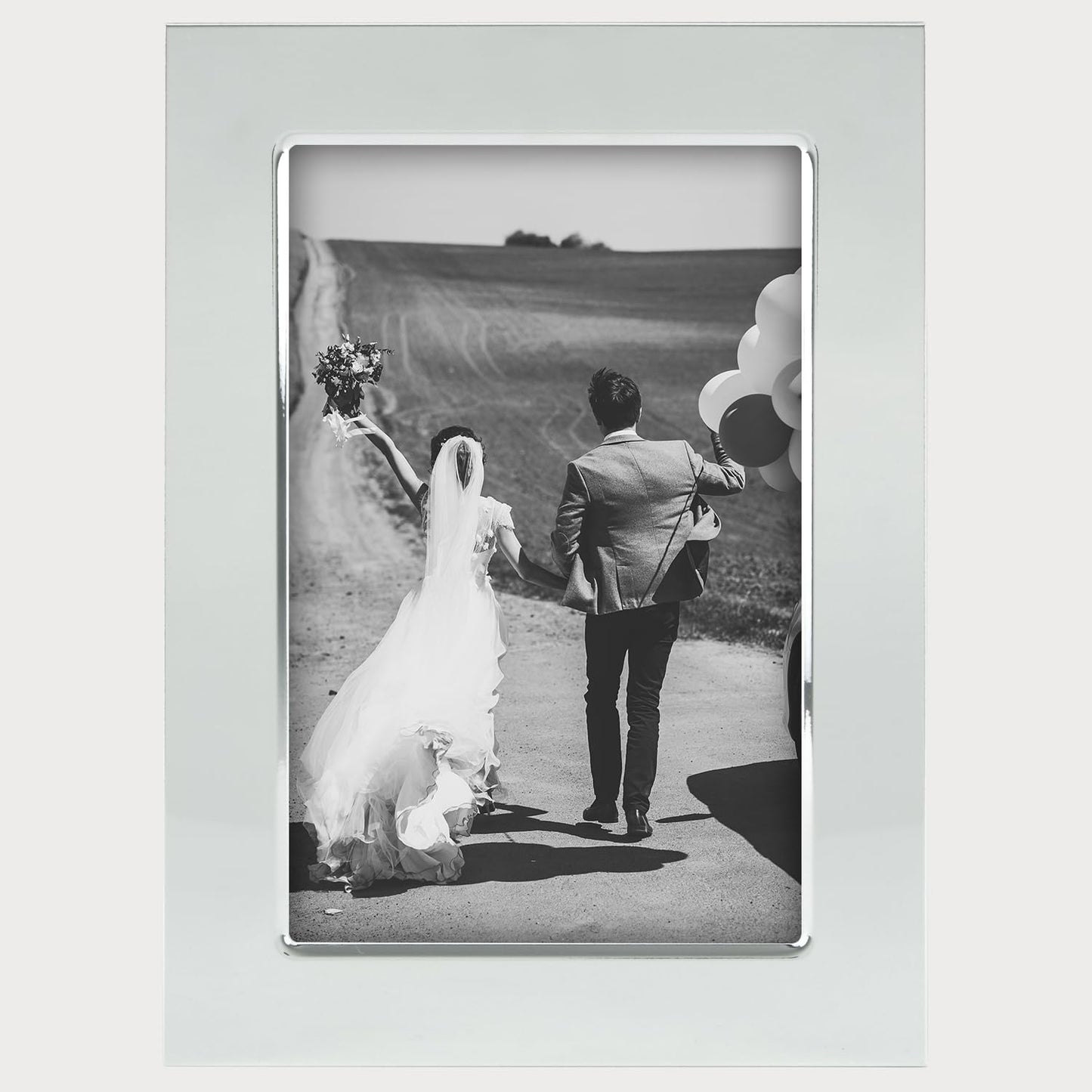 Siena Flat Plain Frame Silver 4x6