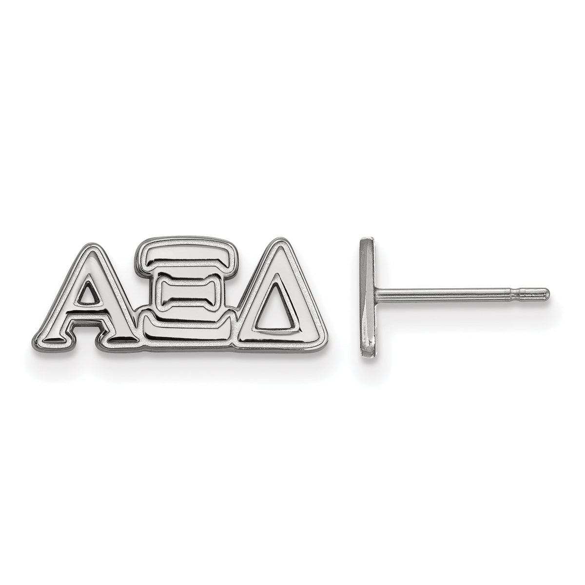 Sterling Silver Official Licensed Greek Sororities Alpha Xi Delta (???) XS Post Earrings