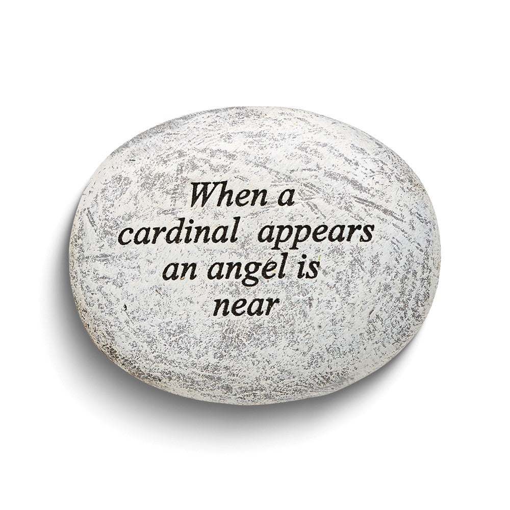 WHEN A CARDINAL APPEARS... Memorial Stone Resin Token