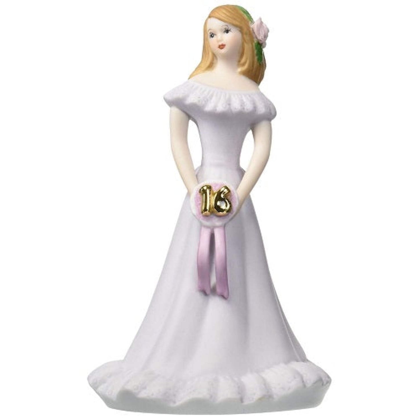 Growing Up Birthday Girls Brunette Age 16 Porcelain Bisque Figurine Q-GL662