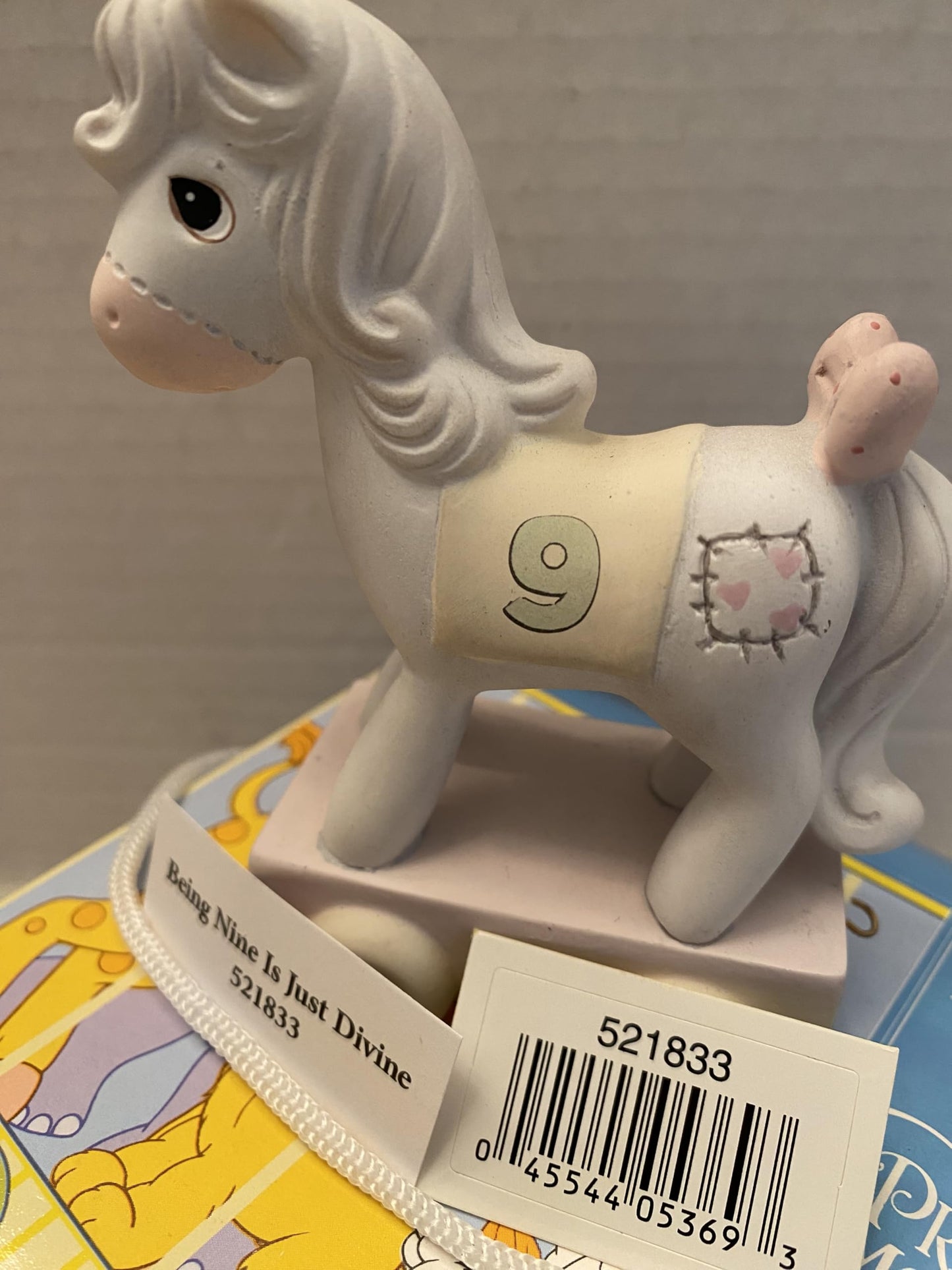 Precious Moments Being Nine Is Just Divine Age Nine Horse Porcelain Figurine QGP710