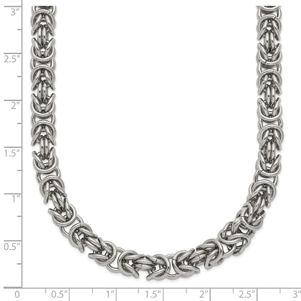 Chisel Stainless Steel Polished 6mm 24 inch Fancy Link Necklace