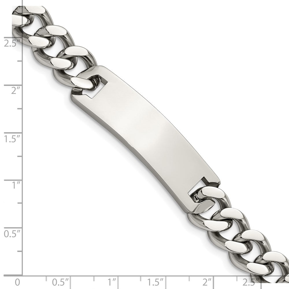 Stainless Steel Polished 7.75in ID Bracelet 8 inches