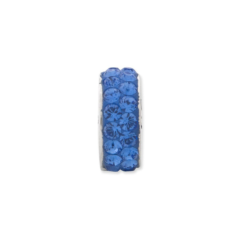Sterling Silver Reflections Sept Double Row Preciosa Crystal Bead